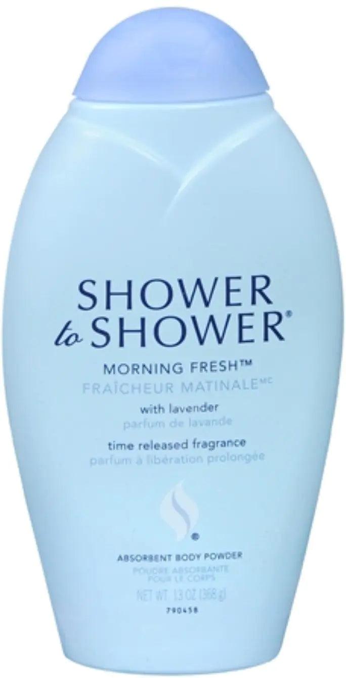 Shower to Shower, Absorbent Body Powder Morning Fresh, 13 oz 13 Ounce (Pack of 1) - Evallys.com # #