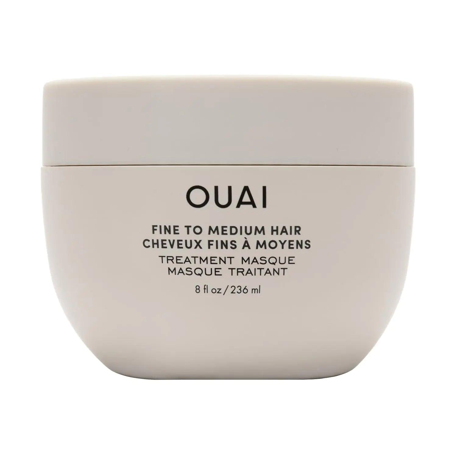 OUAI Fine to Medium Hair Treatment Masque - Hair Mask for Hair Repair, Hydration and Shine - With Shea Butter, Keratin and Panthenol - Paraben, Phthalate and Sulfate Free Hair Care (8 Fl Oz) - Evallys.com # #