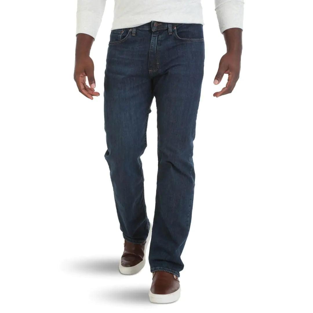 Wrangler Authentics Men's Comfort Flex Waist Relaxed Fit Jean 40W x 32L Carbon - Evallys.com # #