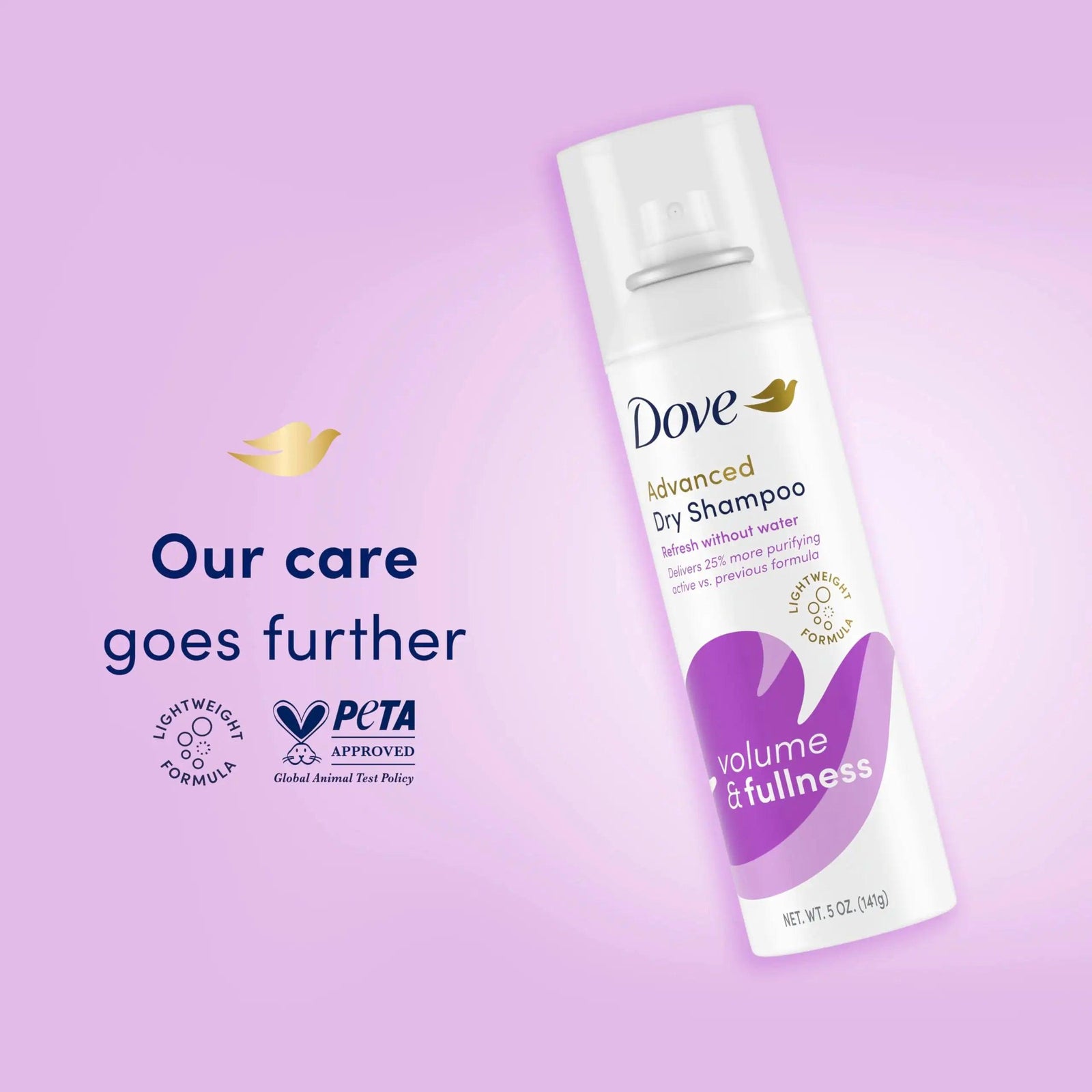 Dove Dry Shampoo Volume & Fullness 2 Count for Oily Hair for Refreshed Hair 5 oz 5 Ounce (Pack of 2) light clean scent - Evallys.com # #