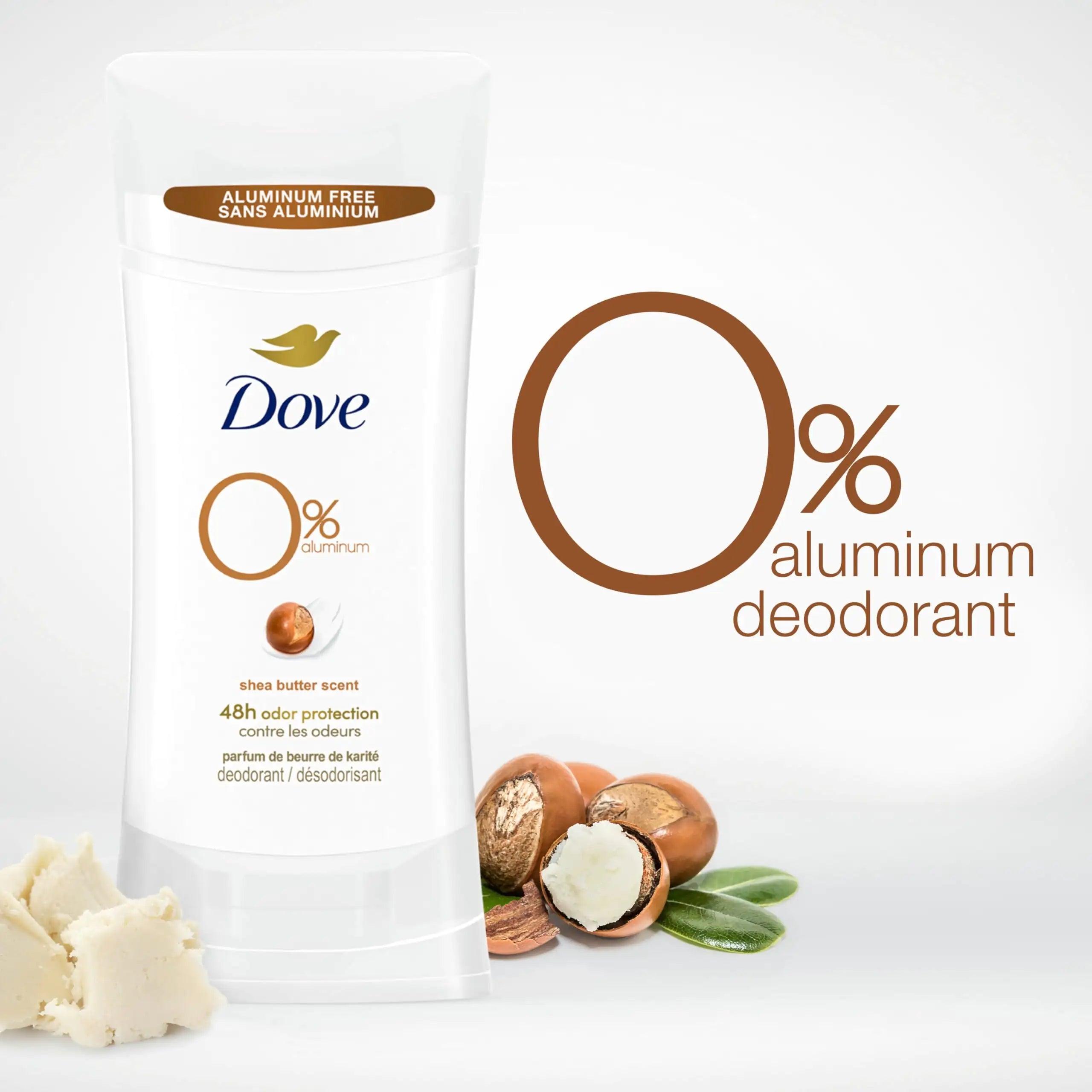 Dove Deodorant Stick Shea Butter 3 Count Non-irritating Deodorant for Underarm Care Kindest Aluminum Free Deodorant 2.6 oz Earthy 7.8 Ounce (Pack of 1) - Evallys.com # #