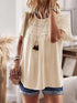 Womens Summer Tops Crewneck Short Sleeve Shirts Casual Chiffon Blouses Flowy Lace Hem Boho Clothing Trendy 2024 XX-Large Apricot - Evallys.com # #