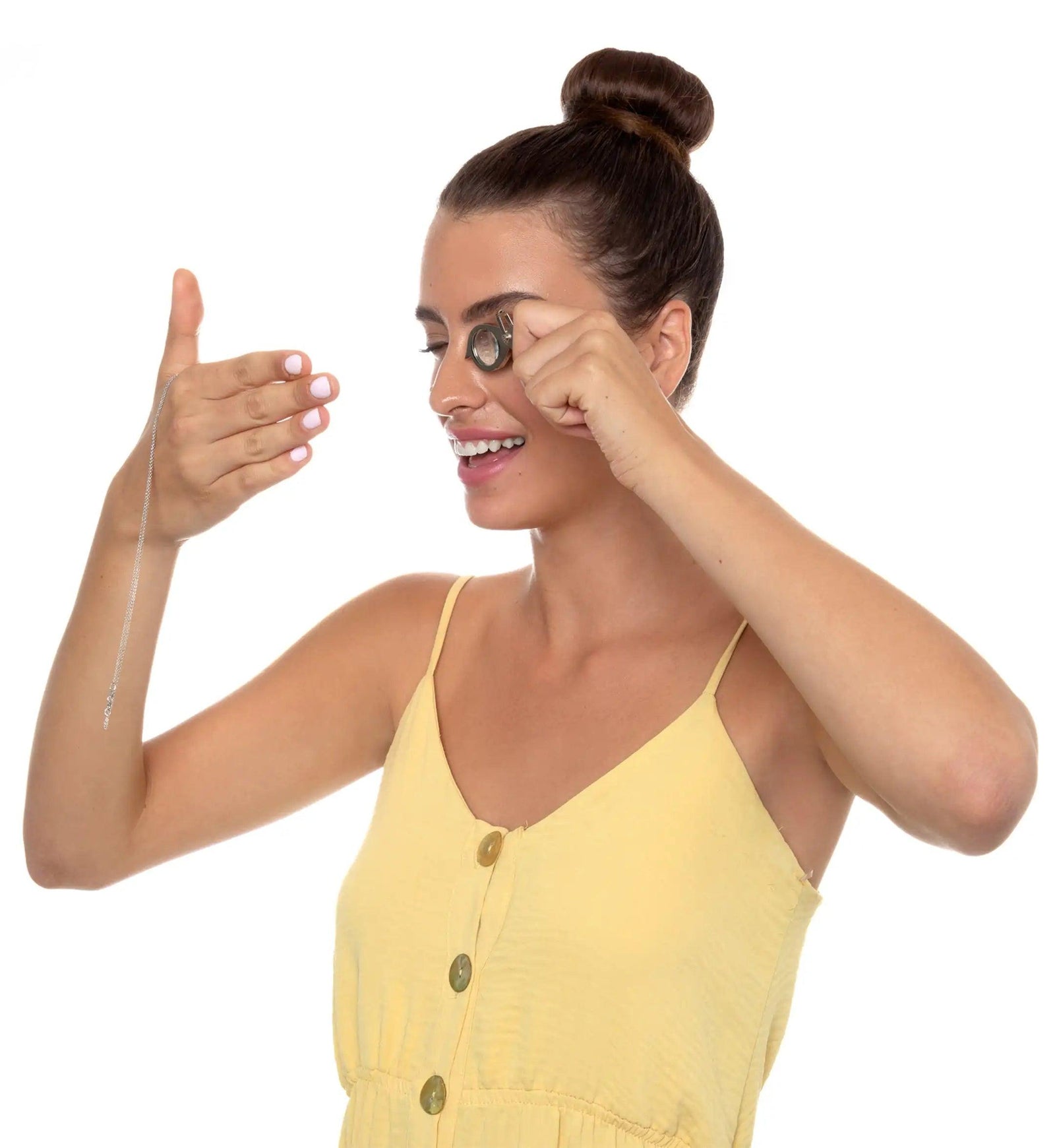 14k Yellow Gold Aries Necklace Zodiac Pendant 24k Gold inscribed on Crystal - Evallys.com