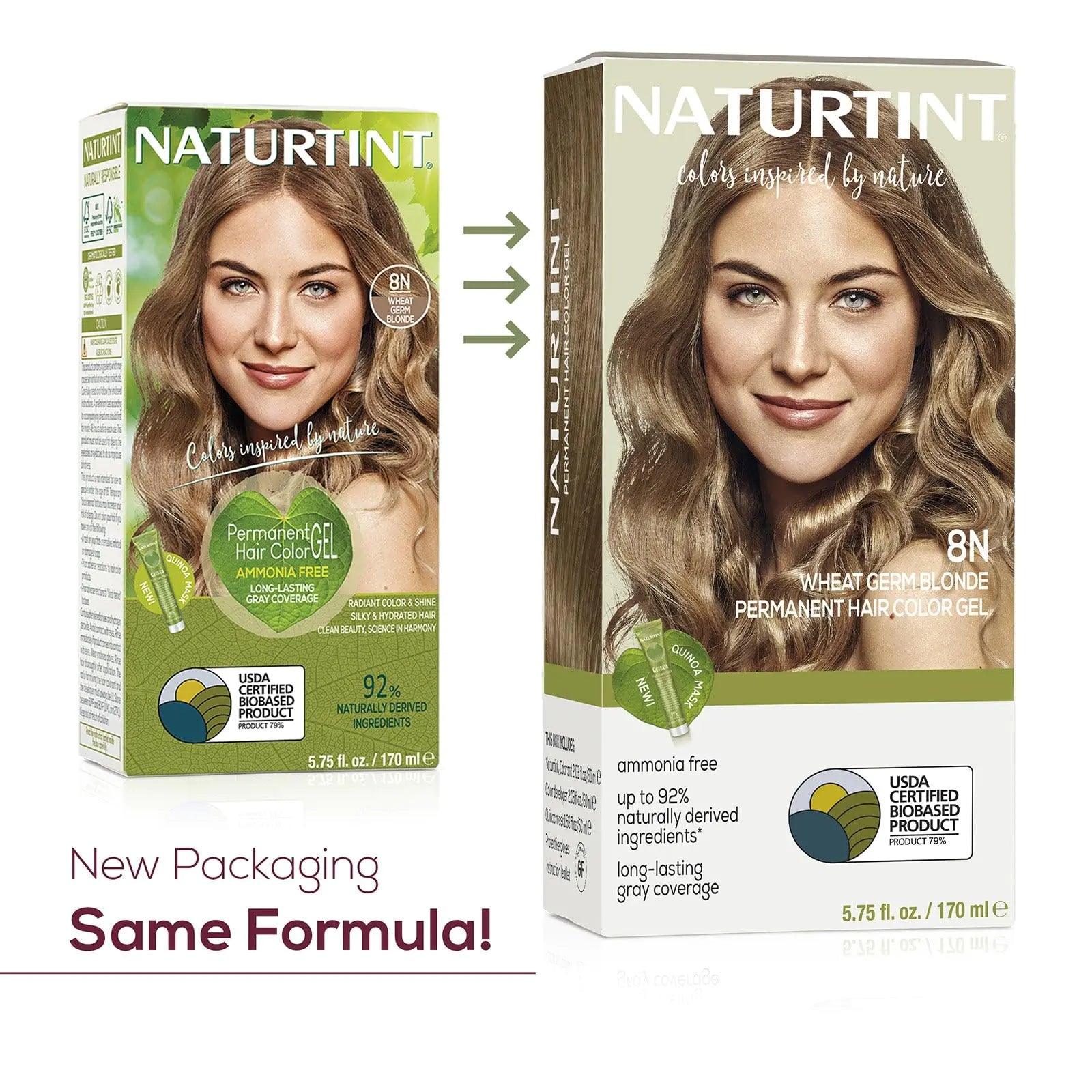 Naturtint Permanent Hair Color 8N Wheat Germ Blonde (Pack of 6), Ammonia Free, Vegan, Cruelty Free, up to 100% Gray Coverage, Long Lasting Results - Evallys.com # #