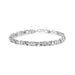 .925 Sterling Silver 1/4 Cttw Round Diamond Link Bracelet - Size 7.50" - (I-J Color, I2-I3 Clarity) - Evallys.com # #