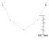 .925 Sterling Silver 1/2 Cttw Treated Fancy Blue Diamond Station Necklace (I2-I3 Clarity) - 18” - Evallys.com # #