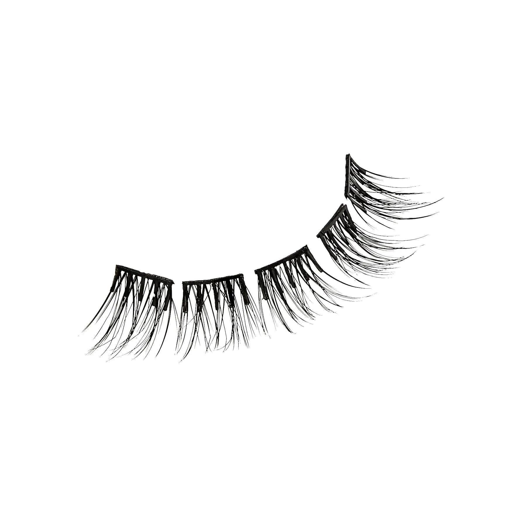 KISS imPRESS Falsies False Eyelashes, Lash Clusters, 'Natural', 12 mm, Includes 20 Clusters, 1 applicator, Contact Lens Friendly, Easy to Apply, Reusable Strip Lashes - Evallys.com # #