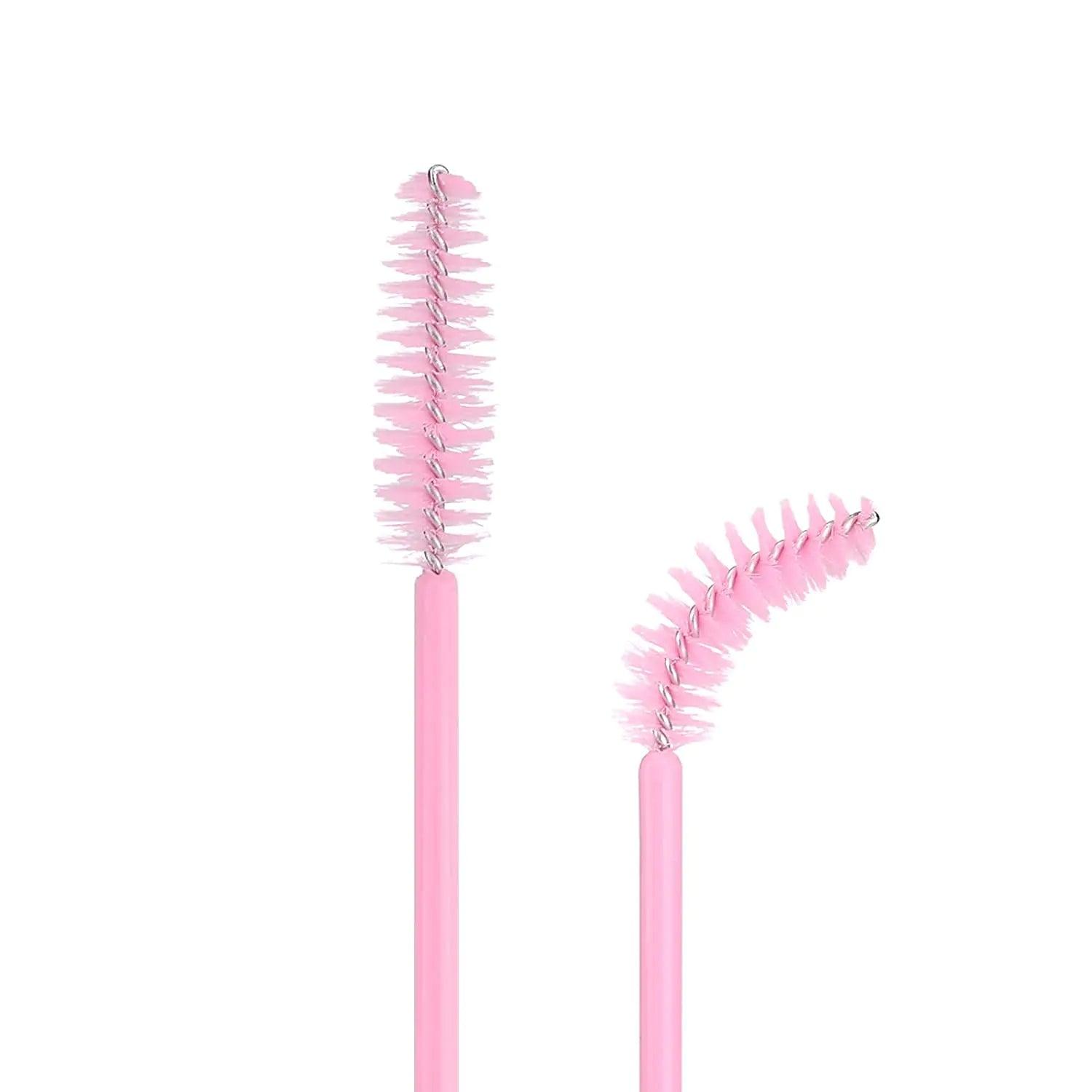 G2PLUS 300PCS Eyelash Brush, Disposable Eyelash Mascara Brushes Wands Applicator Tools Makeup Brush Kits, Eyelash Spoolies Eyelashes Brush for Eyelash Extensions and Eyebrow Brush (Pink) 300Pcs Pink - Evallys.com # #