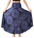 Long Skirts for Women Maxi Boho Skirt Floral Print Blossom Navy 20-24 Plus - Evallys.com