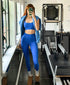 Soft Leggings for Women - High Waisted Tummy Control No See Through Workout Yoga Pants Sapphire Blue Large-X-Large - Evallys.com # #