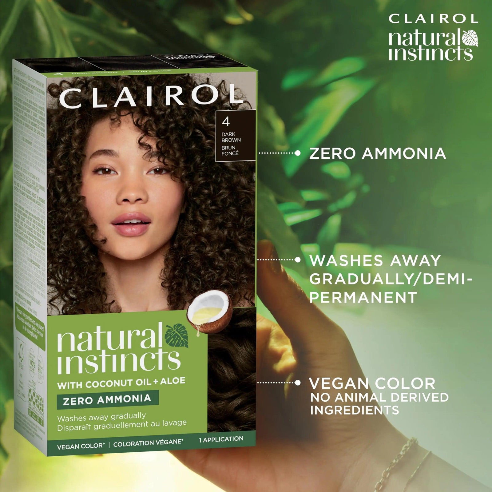 Clairol Natural Instincts Demi-Permanent Hair Dye, 7A Dark Cool Blonde Hair Color, Pack of 3 5.85 Fl Oz (Pack of 3) - Evallys.com # #