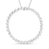 .925 Sterling Silver 3/4 Cttw Round Diamond Spiral Curved Circle Pendant 18" Necklace (I-J Color, I3 Clarity) - Evallys.com # #