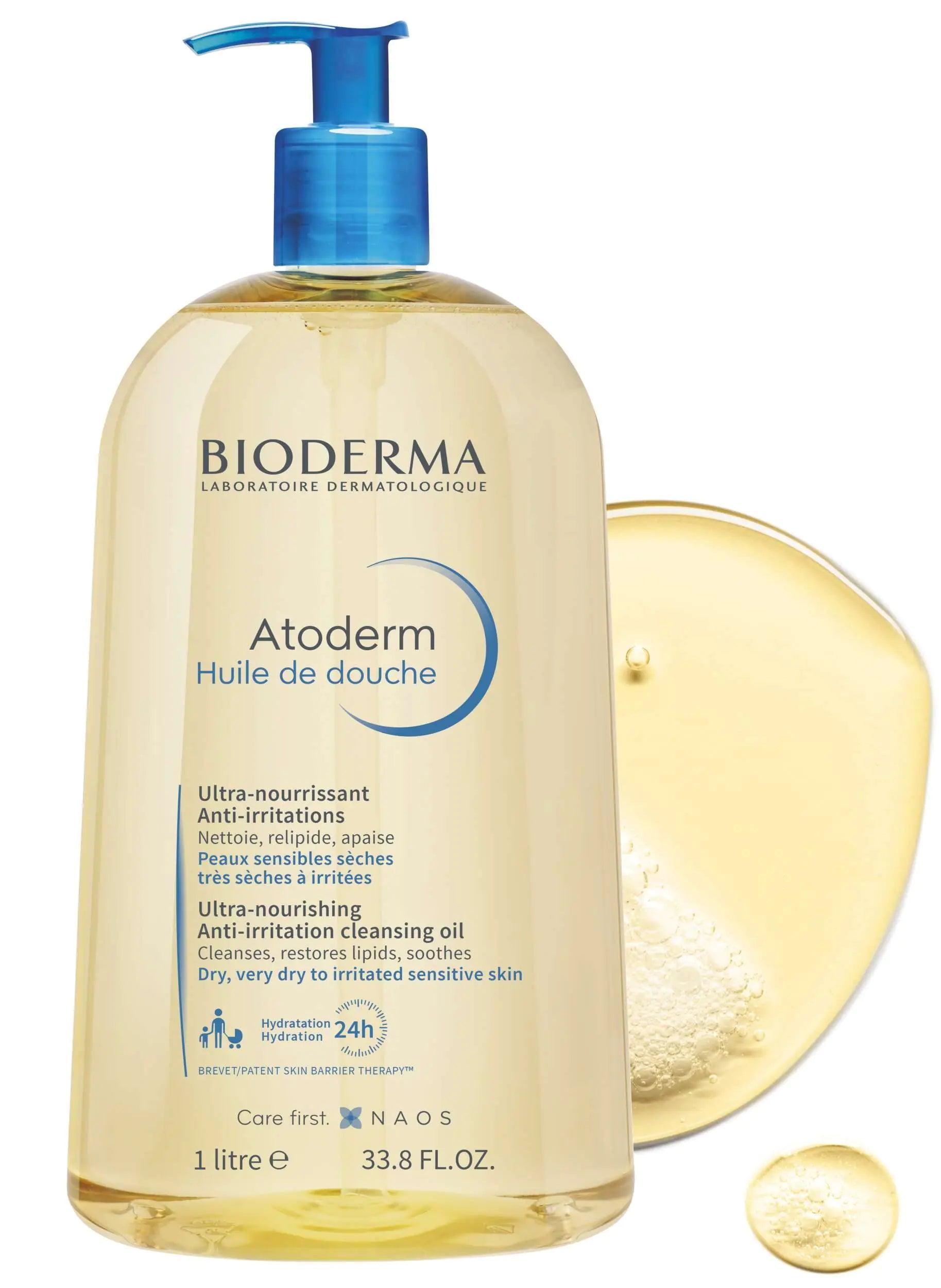 Bioderma Atoderm Shower Oil, Cleansing Oil For Face & Body, Nourishing Cleansing Oil 33.8 Fl Oz (Pack of 1) - Evallys.com # #