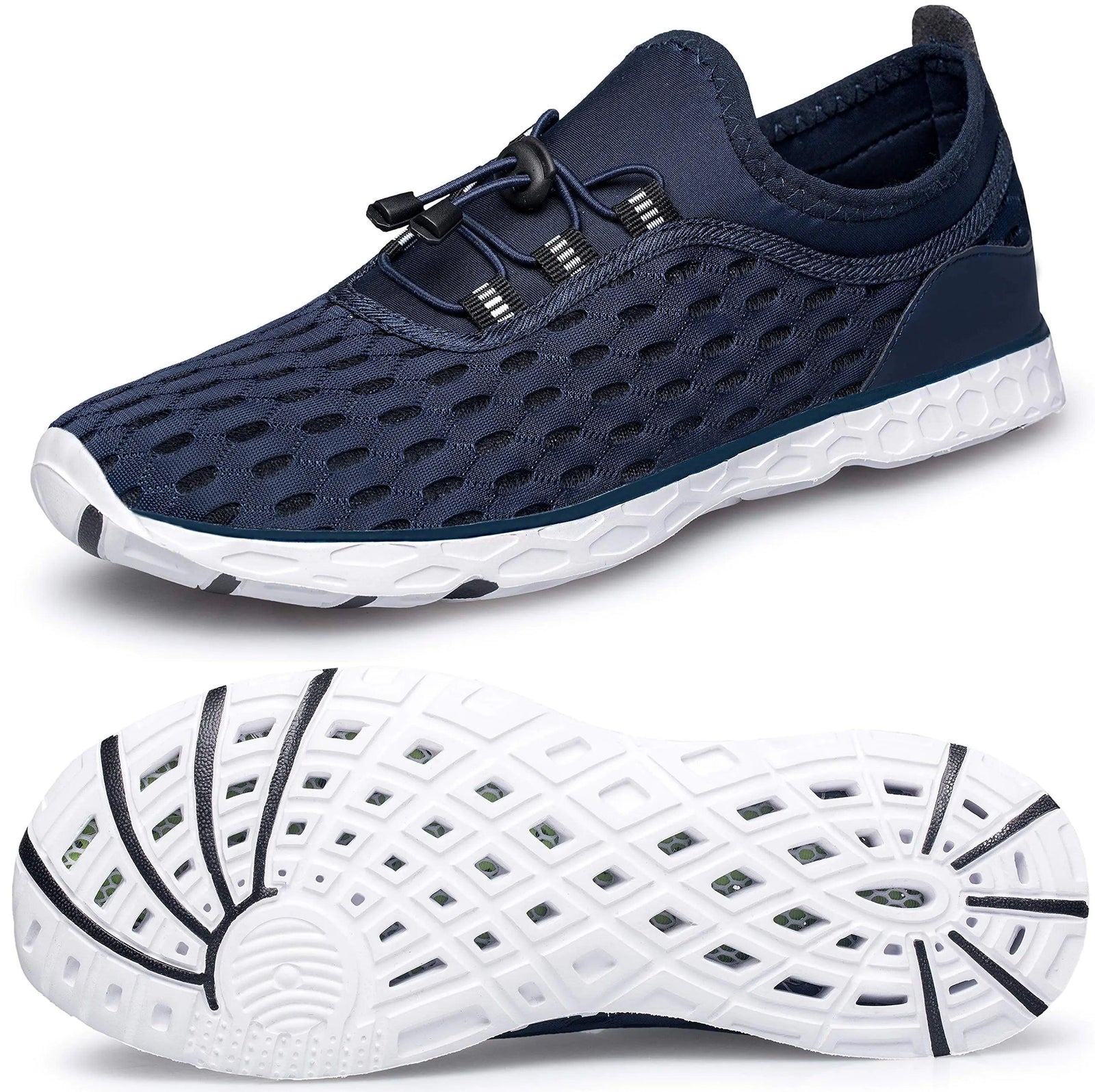 DOUSSPRT Men's Water Shoes Quick Drying Sports Aqua Shoes 12.5 Darkblue - Evallys.com # #