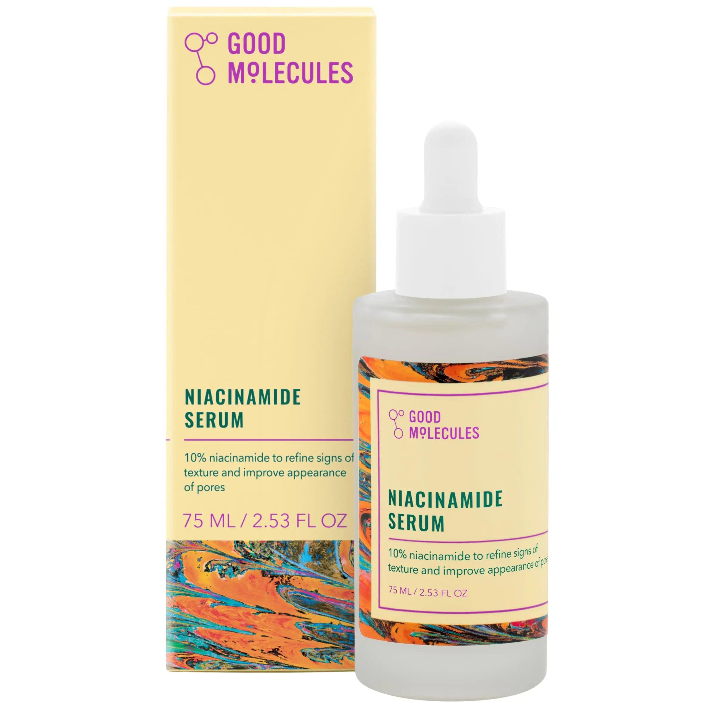 Good Molecules Niacinamide Serum - 10% Niacinamide B3 Facial Serum for Blemishes, Enlarged Pores, Balancing and Hydrating - Skincare for Face 2.53 Fl Oz (Pack of 1) - Evallys.com # #