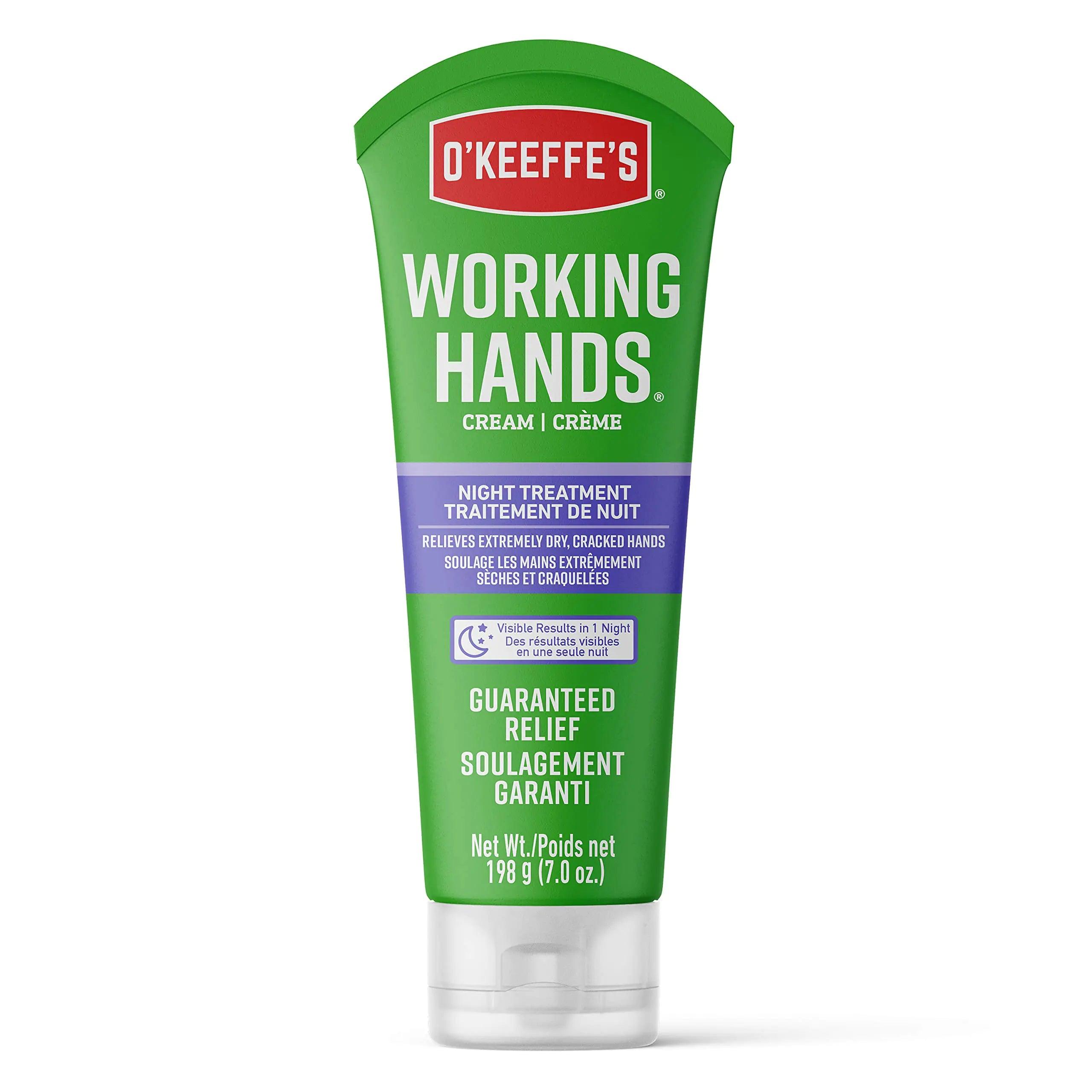 O'Keeffe's Working Hands Night Treatment Hand Cream; 7 oz Tube; (Pack of 2) 2 - Pack - Evallys.com # #