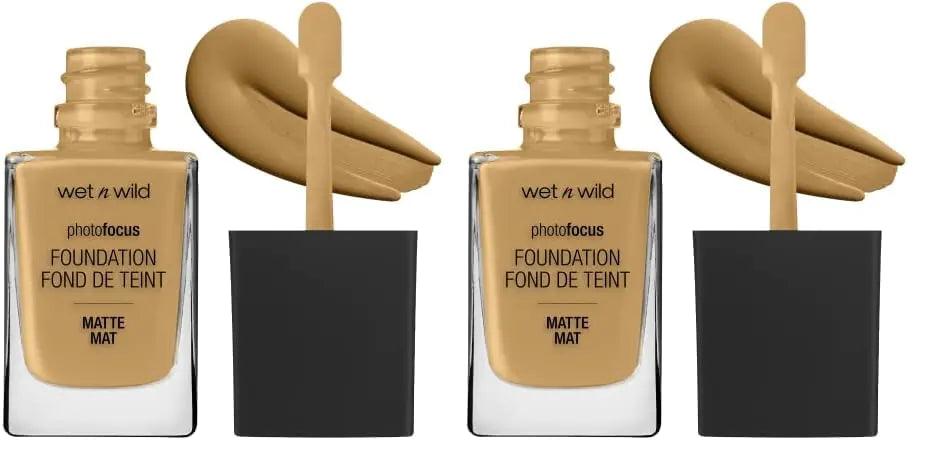 Wet n Wild Photo Focus Matte Liquid Foundation Amber Beige, Vegan & Cruelty-Free (Pack of 2) 1 Fl Oz (Pack of 2) - Evallys.com