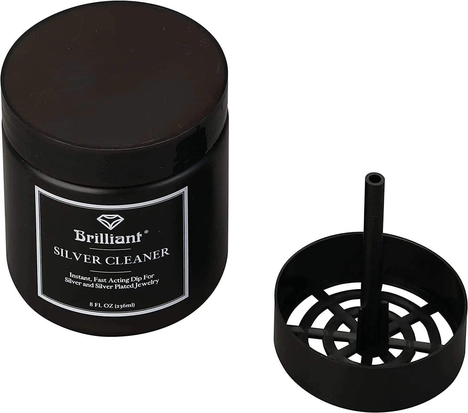 Brilliant Silver Dip Cleaner, Black 8 Oz - Evallys.com # #