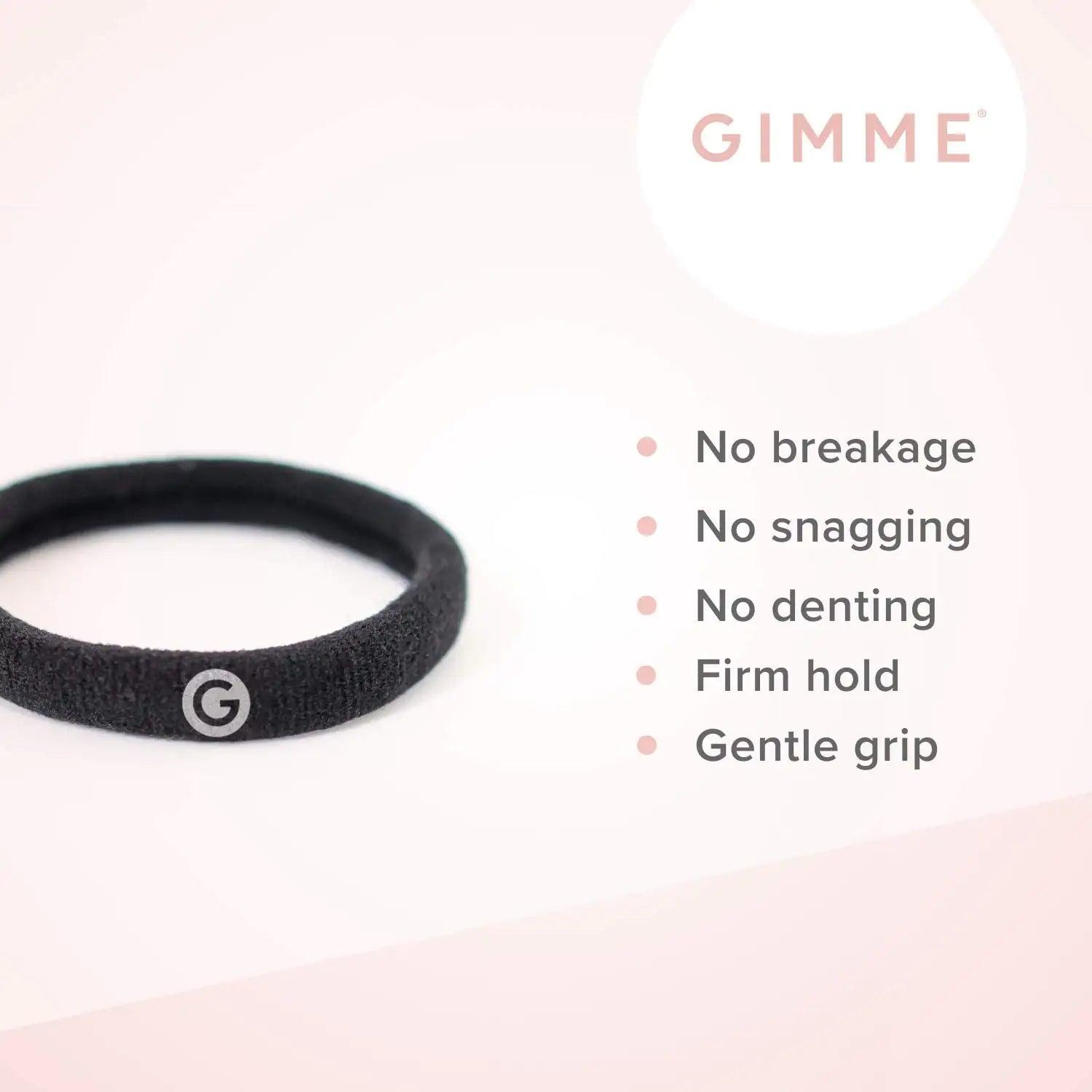 Gimme Beauty - Any Fit No Damage Hair Ties - Neutrals - Seamless Microfiber Hair Elastic - Hair Accessories With All Day Hold - No Snagging, Dents, or Breakage Hair Tie Pack (9 Count) - Evallys.com # #