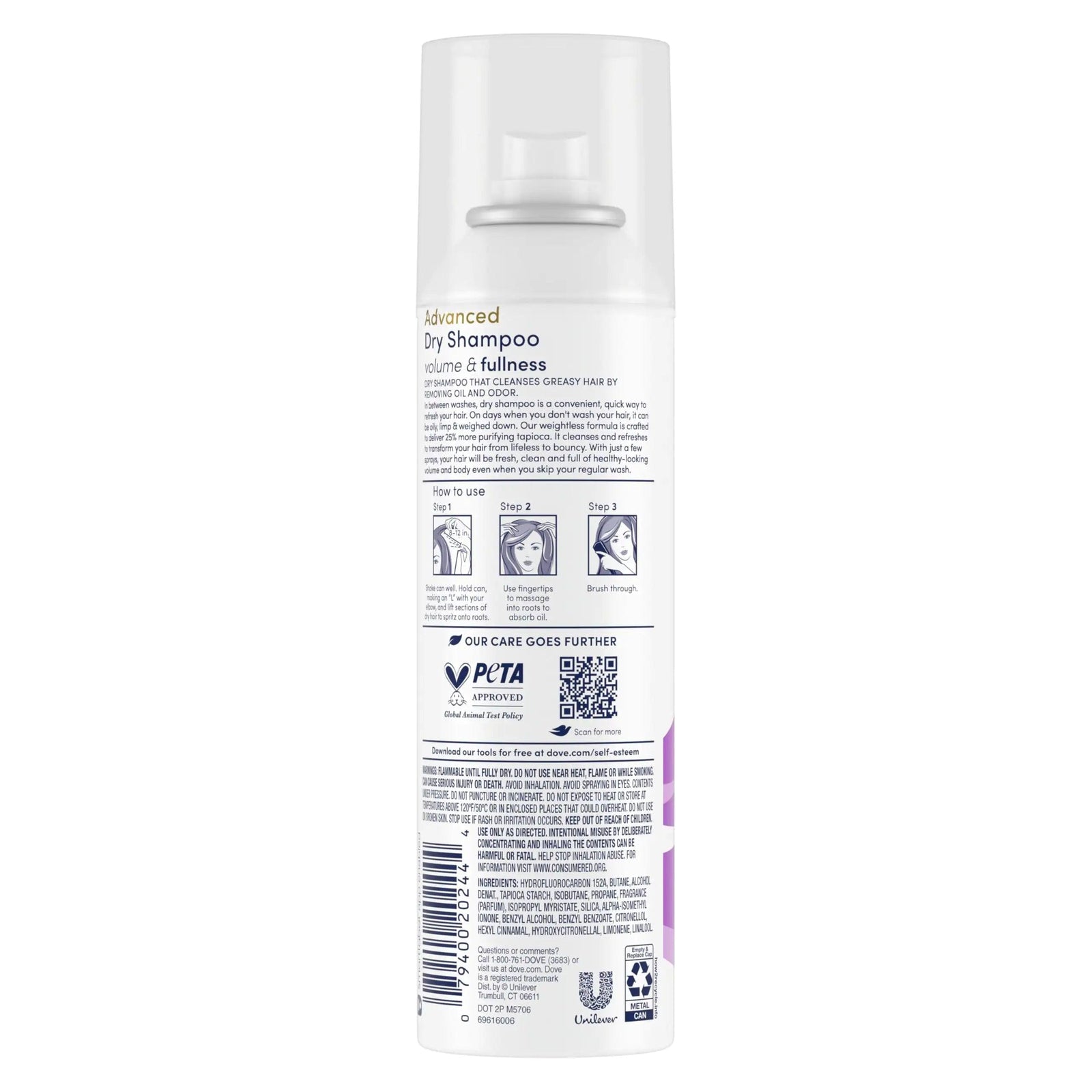 Dove Dry Shampoo Volume & Fullness 2 Count for Oily Hair for Refreshed Hair 5 oz 5 Ounce (Pack of 2) light clean scent - Evallys.com # #