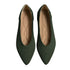 Women's Flats Shoes Pointed Toe Knit Ballet Comfortable Dressy Slip On Flat 8 Green - Evallys.com # #