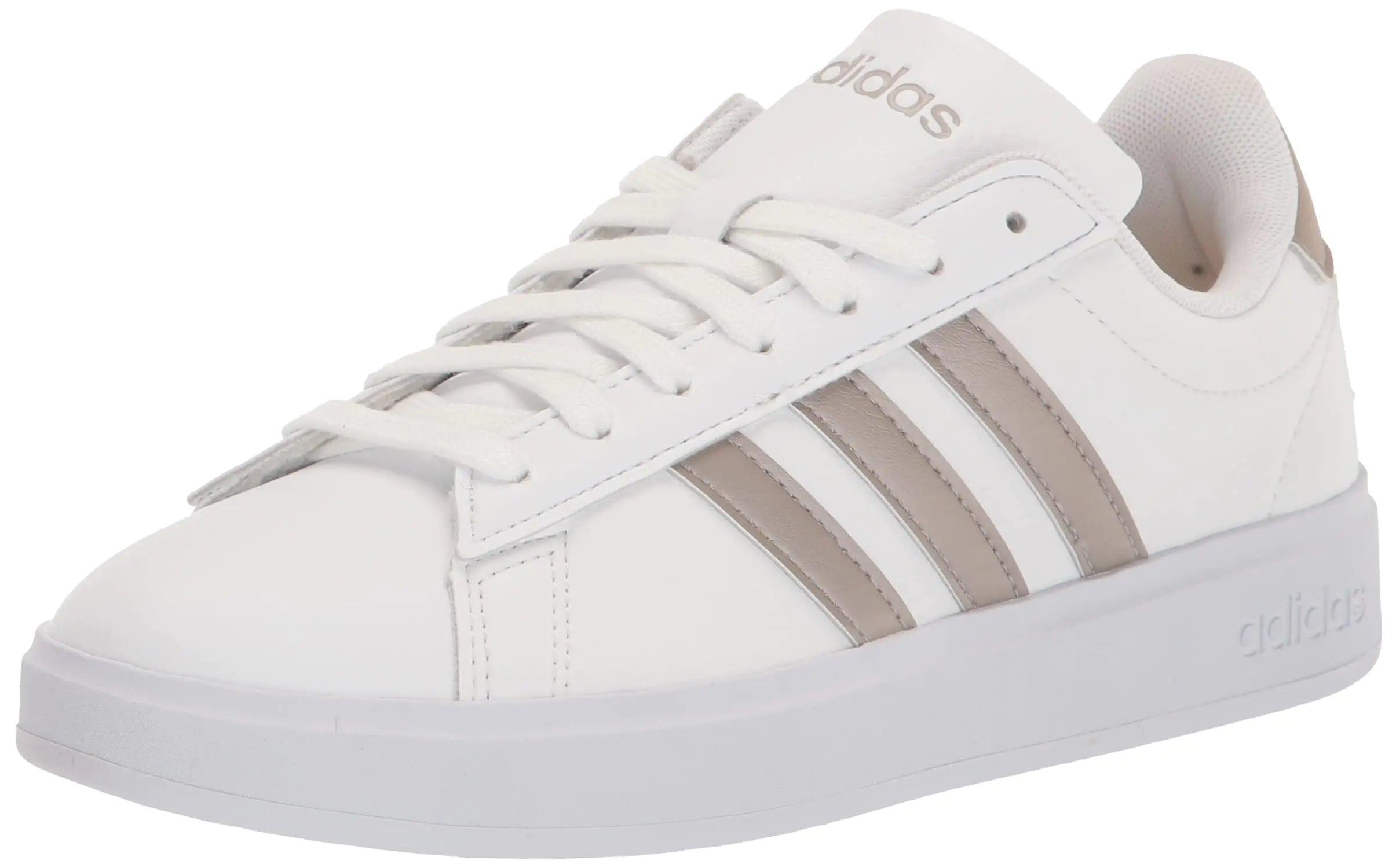 adidas Women's Sneakers 7.5 White/Platin Metallic/Platin Metallic - Evallys.com # #