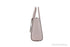 Michael Kors Kali Medium Optic White Rose Gold Signature PVC Satchel iPad Case Handbag - Evallys.com # #