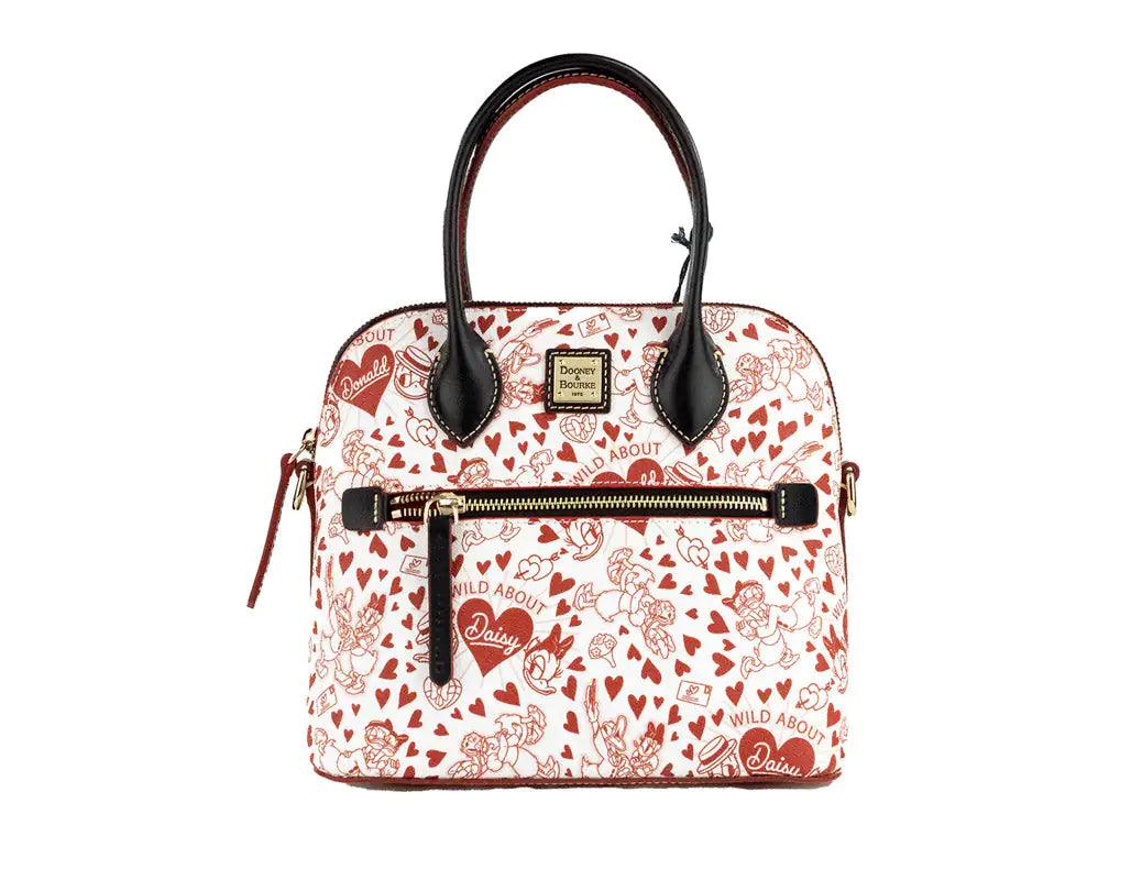 Dooney & Bourke Disney Donald and Daisy Heart Satchel - Evallys.com # #