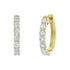 10KT Two-Toned Gold Diamond Hoop Earring (1/4 cttw, J-K Color, I2-I3 Clarity) - Evallys.com # #