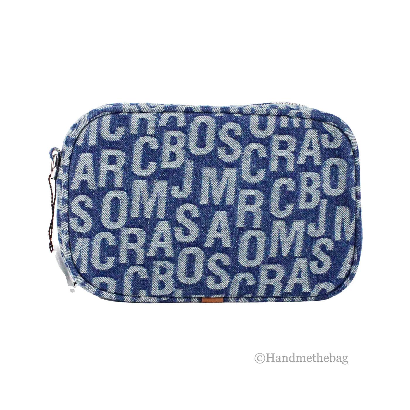 Marc Jacobs The Washed Monogram Denim Camera Crossbody Bag - Evallys.com # #