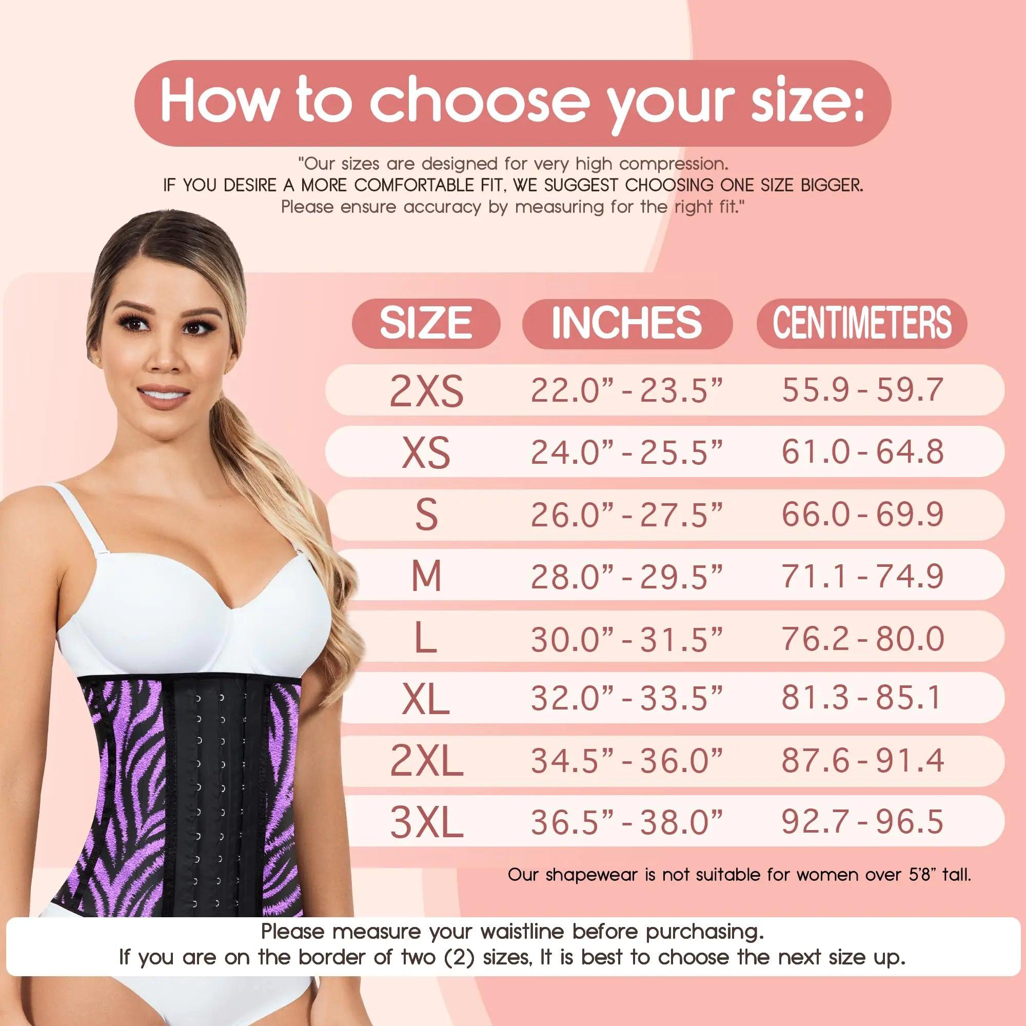 Lady Slim Fajas Colombianas Reductoras Y Moldeadoras para Mujer Underbust Waist Cincher Sport Girdle Hourglass Body Shaper Purple Large - Evallys.com