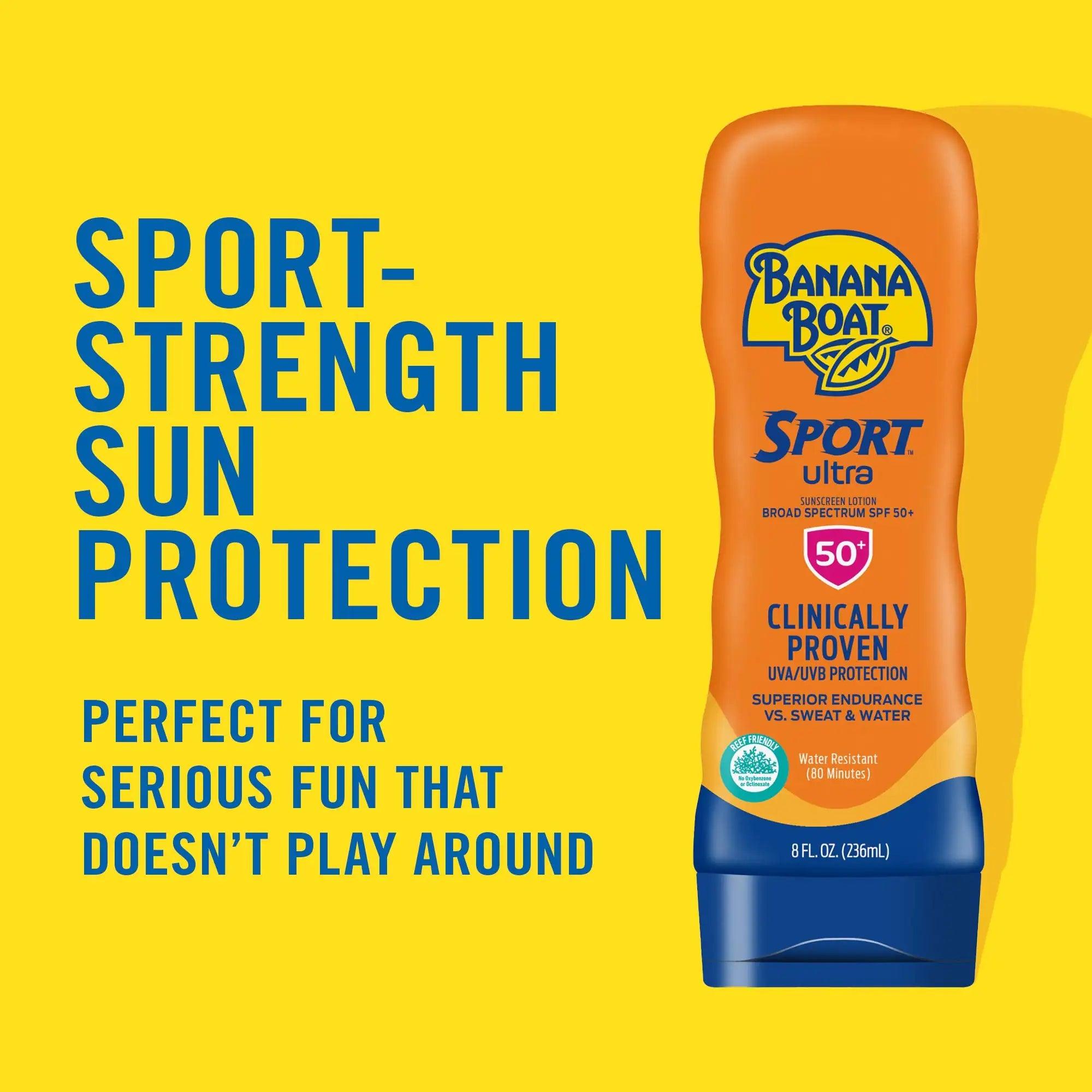 Banana Boat Light As Air Sunscreen Lotion SPF 50 Twin Pack and Sport Ultra SPF 50 Sunscreen Lotion Bundle 6 Fl Oz (Pack of 2) Lotion + SPF 50 Lotion - Evallys.com # #