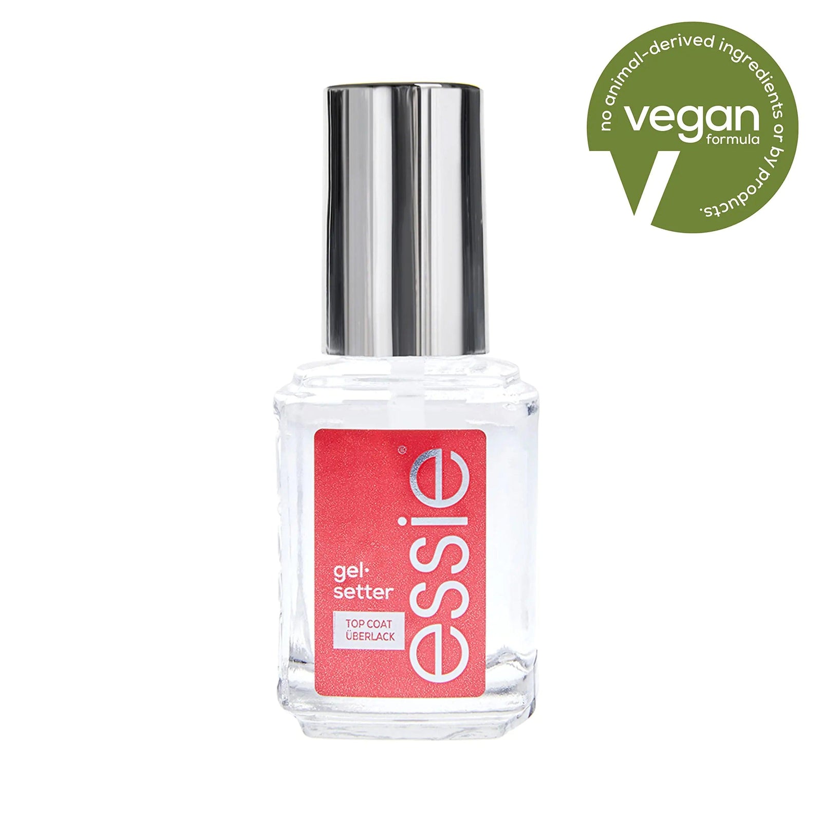 essie Nail Care, 8-Free Vegan, Gel Setter Top Coat, gel-like finish nail polish, 0.46 fl oz 0.46 Fl Oz (Pack of 1) GELSETTER TOP COAT - Evallys.com # #