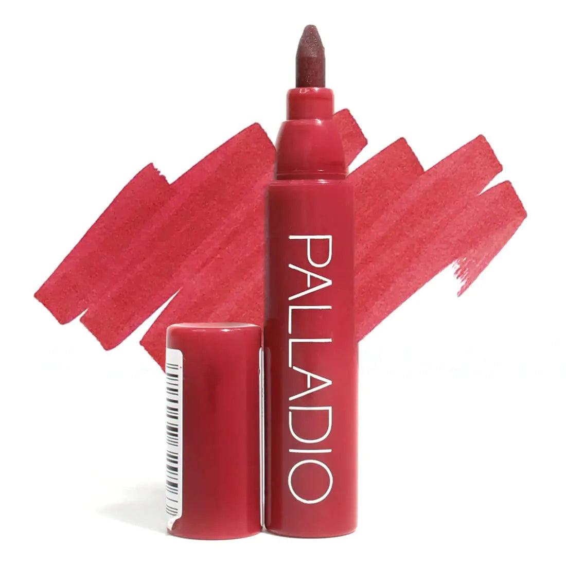 Palladio Lip Stain, Hydrating and Waterproof Formula, Matte Color Look, Longlasting All Day Wear Lip Color, Smudge Proof Natural Finish, Precise Chisel Tip Marker, Berry 1 Count (Pack of 1) - Evallys.com # #