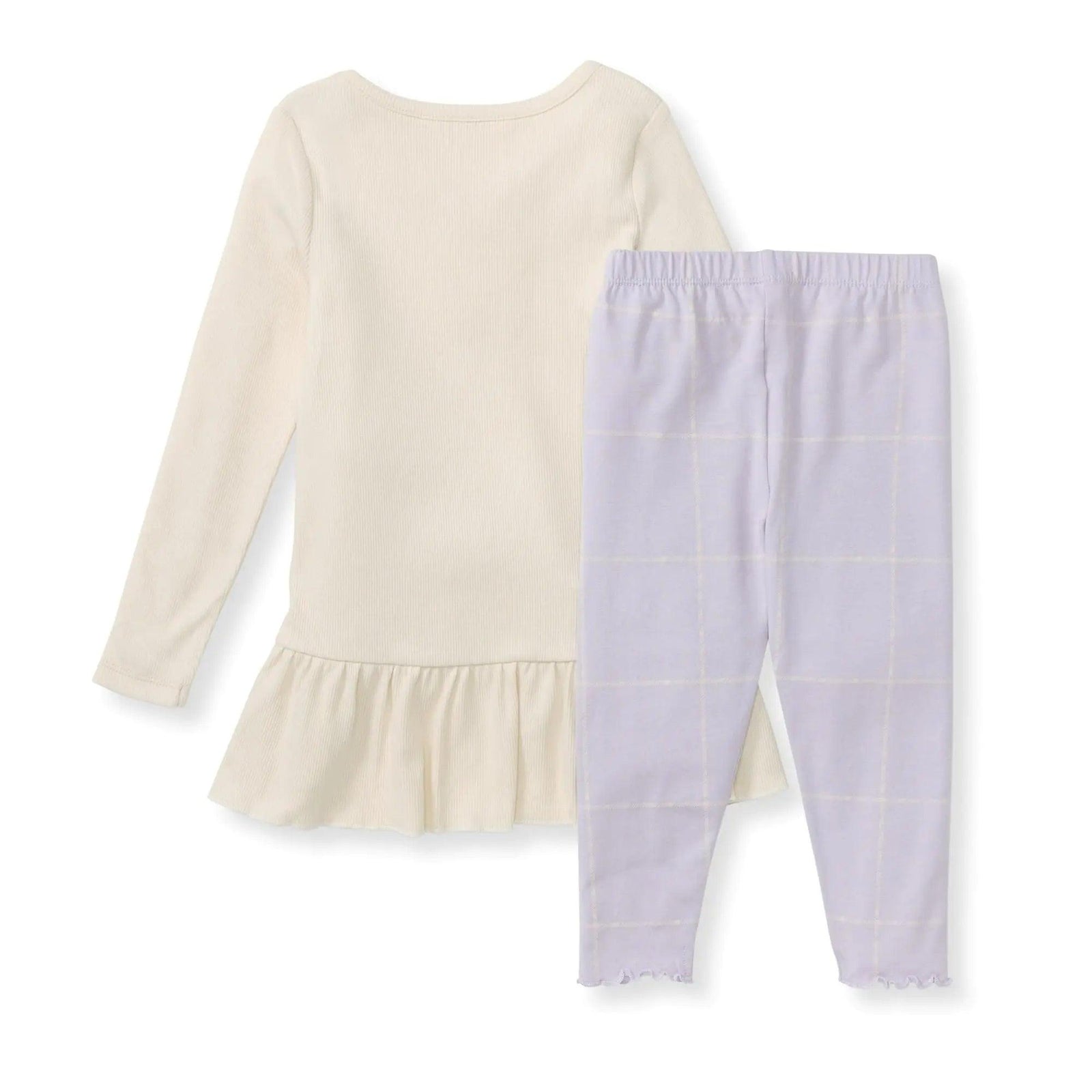 Burt's Bees Baby Baby Girls' Top and Pant Set, Tunic and Leggings Bundle, 100% Organic Cotton 2T Window Plaid - Evallys.com # #