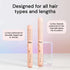 L'ANGE HAIR Le Duo Standard 360° Airflow Styler | 2-in-1 Curling Wand & Titanium Flat Iron Hair Straightener | Professional Hair Curler with Cooling Air Vents | Dual Voltage & Adjustable Temp (Blush) Blush Standard - Evallys.com # #