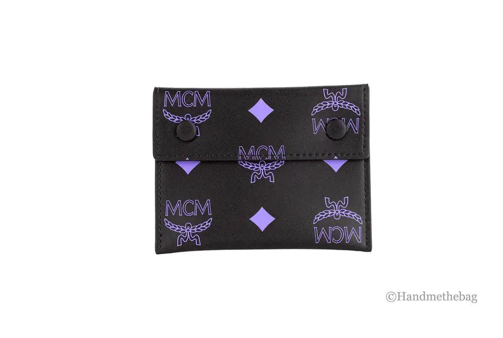 MCM Color Splash Large Dahlia Purple Clutch Pouch Trio - Evallys.com # #