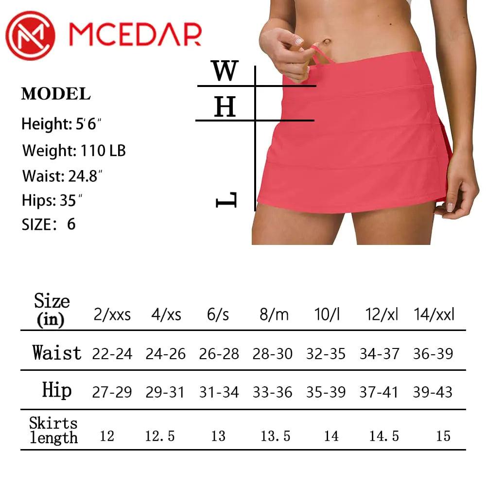 MCEDAR Athletic Tennis Golf Skorts Skirts for Women with Pocket Workout Running Sports Pleated Skirts Casual Pale Raspberry XX-Small - Evallys.com # #