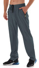 AIRIKE Men's Elastic Waist Hiking Pants Water Resistant Quick-Dry Lightweight Outdoor Sweatpants with Zipper Pockets X-Large Navy - Evallys.com