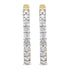 10K Yellow Gold 1/2 Cttw Prong Set Round-Cut Diamond Hoop Earrings (I-J Color, I1-I2 Clarity) - Evallys.com # #