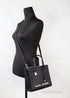 Marc Jacobs Mini Grind Black Branded Leather Crossbody Tote - Evallys.com # #