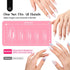 Beetles Gel Nail Kit 600Pcs Medium Almond Nail Tips with Milky White Gel Polish Top Coat, 15 Sizes Soft Clear Gel Nail Tips 5 In 1 Nail Glue Uv Nail Lamp for Nail Extension DIY Nail Salon Gift for Her B-Medium Almond 600pcs(Gel Polish & Top Coat） - Evallys.com # #