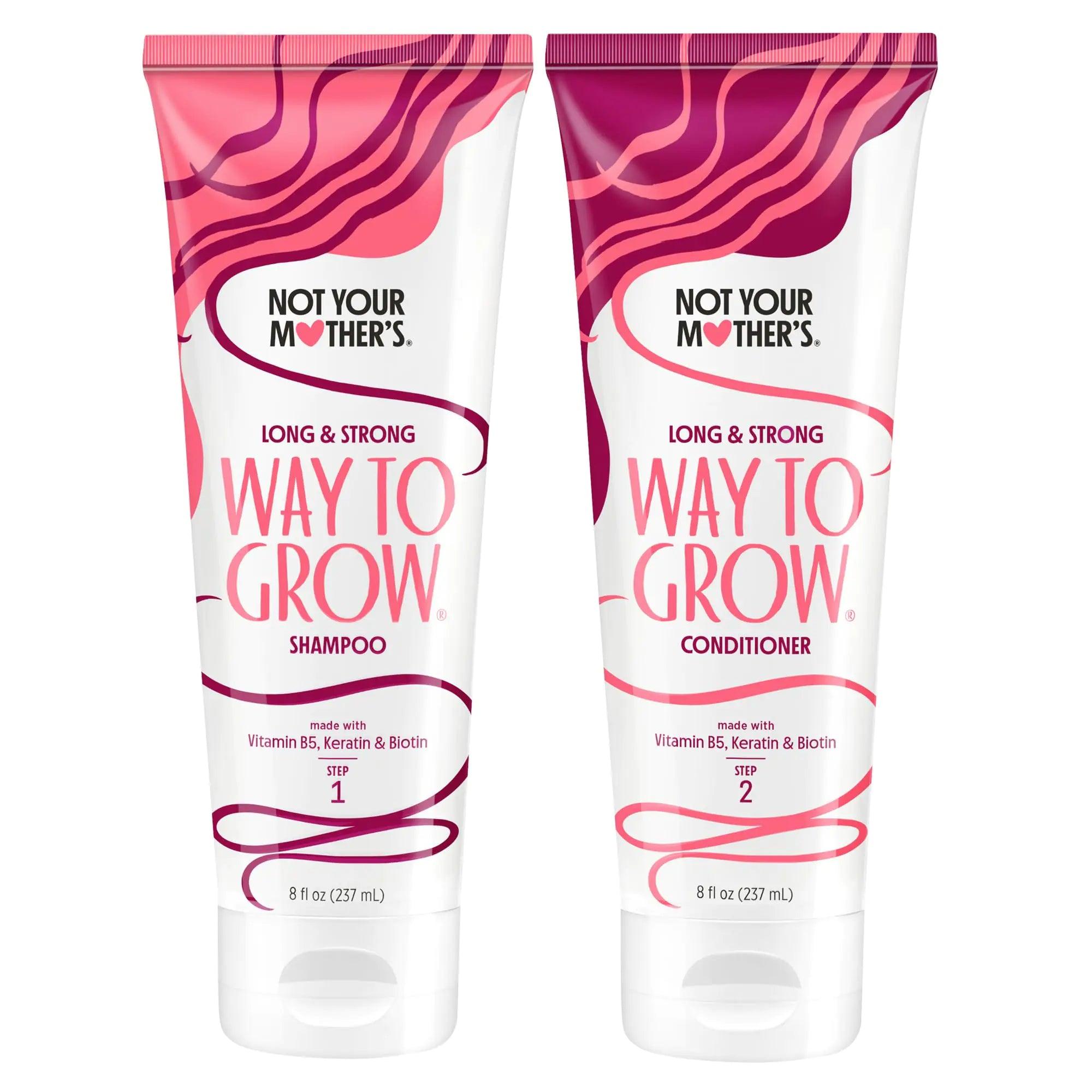 Not Your Mother's Way to Grow Shampoo and Conditioner (2-Pack) - 8 fl oz - Ideal for All Hair Types - Helps Cleanse, Moisturize, and Hydrate Dry Hair and Damaged Hair - Evallys.com # #