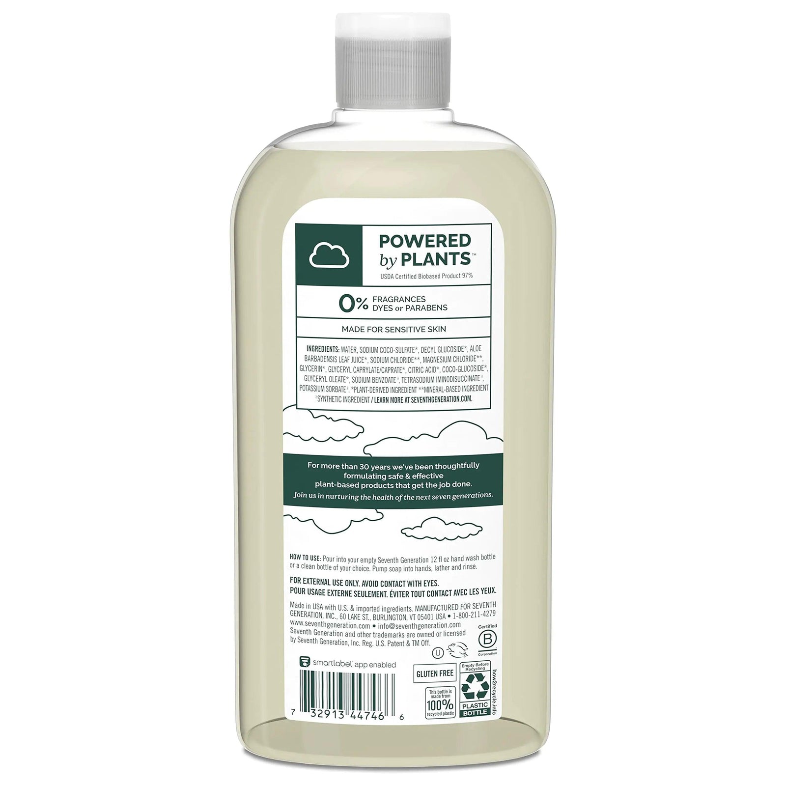 Seventh Generation Hand Soap Refill, Free & Clear Unscented, 24 oz, 3 pack (Packaging May Vary) - Evallys.com # #