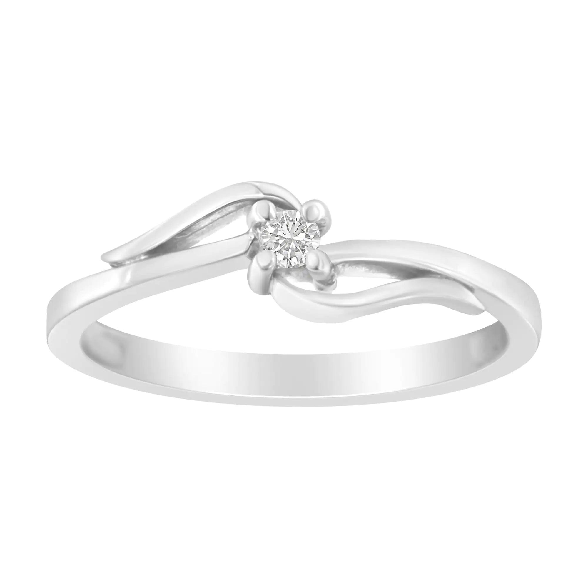 10K Gold Diamond Promise Ring (1/20 Cttw, H-I Color, I1-I2 Clarity) - Evallys.com # #