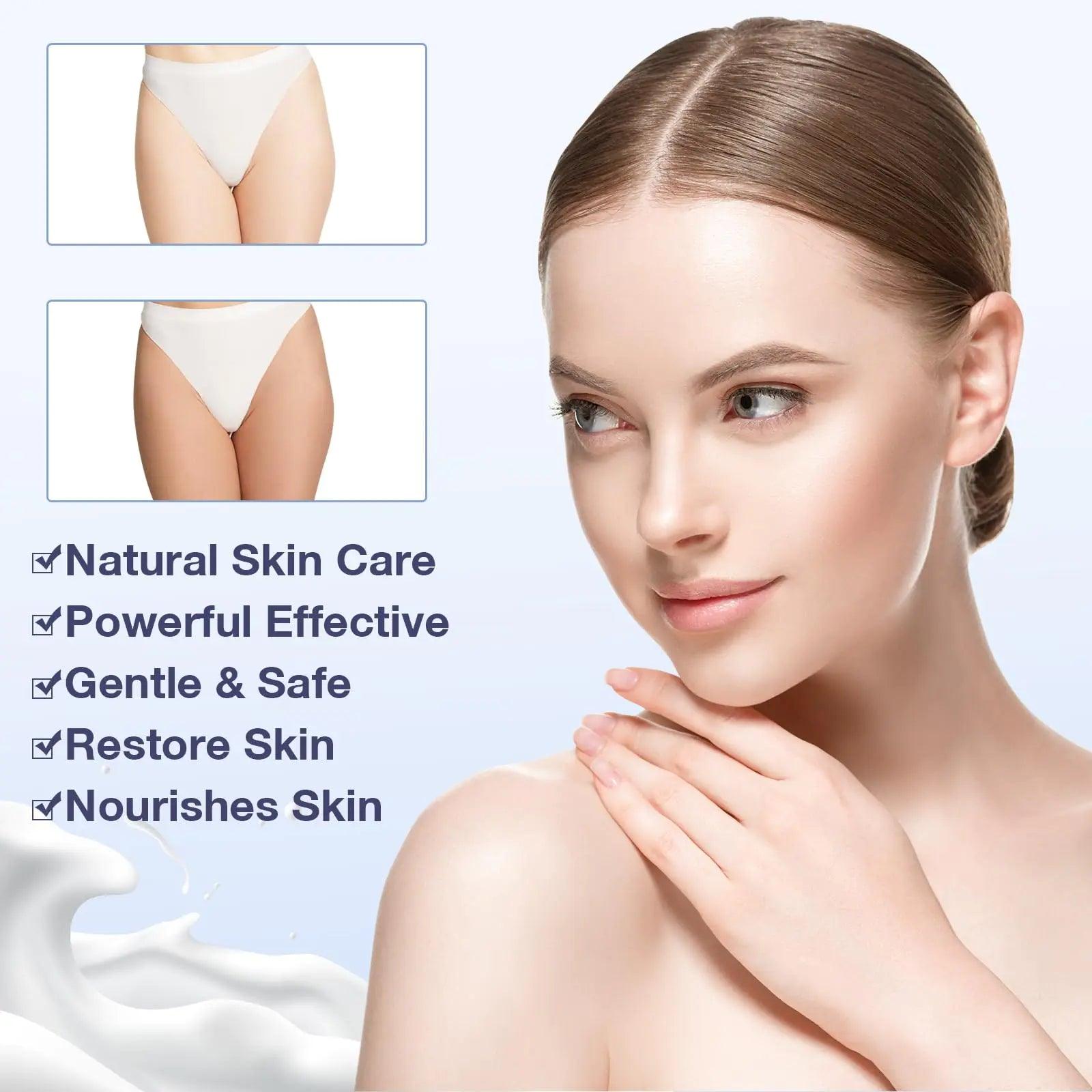 WMK Skin Lightening Cream for Intimate Areas – Vitamin C Dark Spot Remover for Underarms, Knees, Elbows & Bikini Line - Evallys.com
