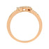 14K Rose Gold Plated .925 Sterling Silver 1/2 Cttw Diamond Scatter Composite Bypass Ring (I-J Color, I1-I2 Clarity) - Evallys.com # #