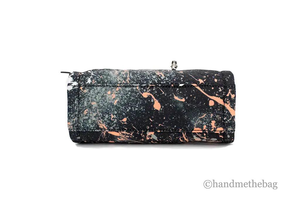 Marc Jacobs Mini Black Splatter Paint Nylon Crossbody Tote - Evallys.com # #