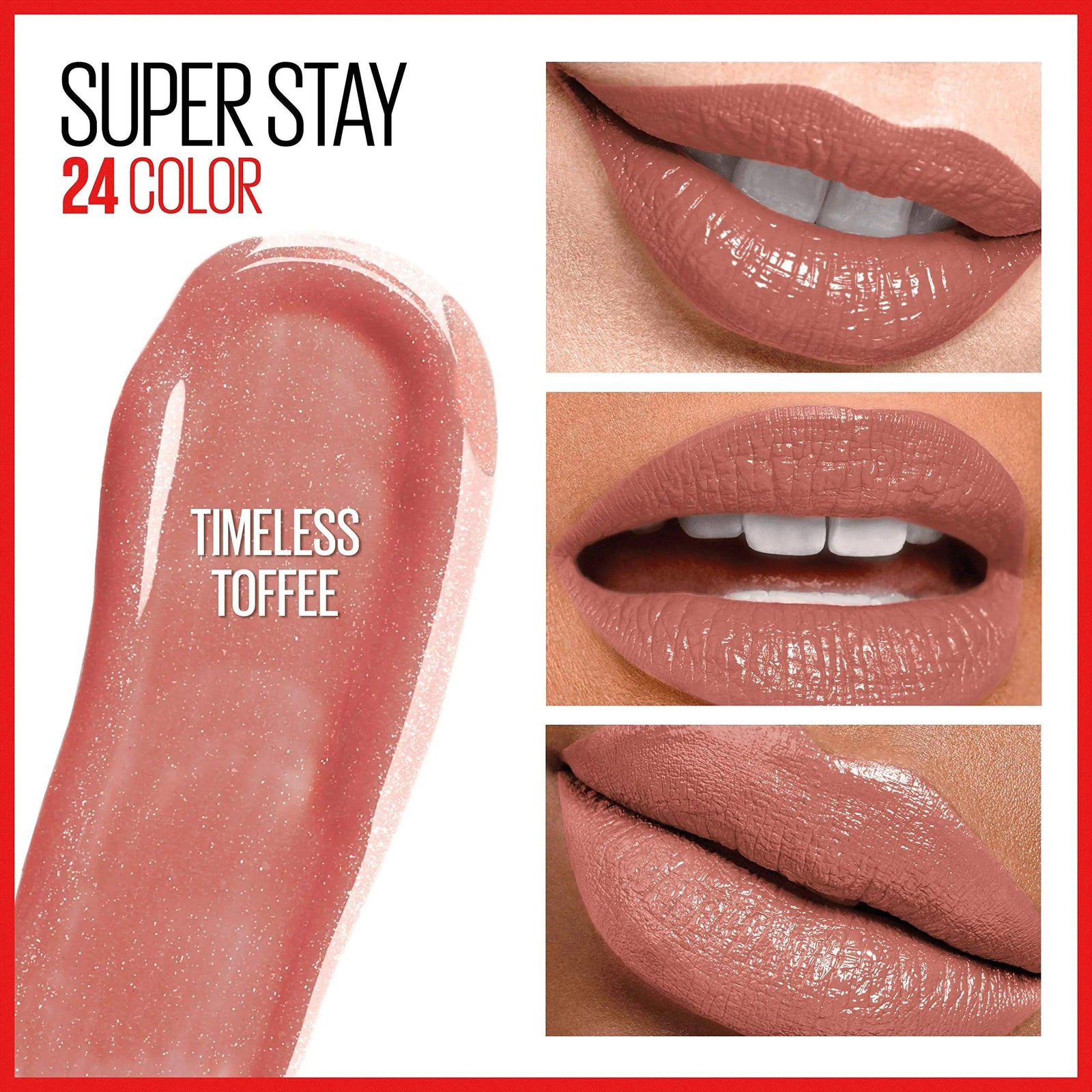 Maybelline Super Stay 24, 2-Step Liquid Lipstick Makeup, Long Lasting Highly Pigmented Color with Moisturizing Balm, Timeless Toffee, Nude Brown, 1 Count 150 TIMELESS TOFFEE 0.08 Fl Oz (Pack of 1) - Evallys.com # #