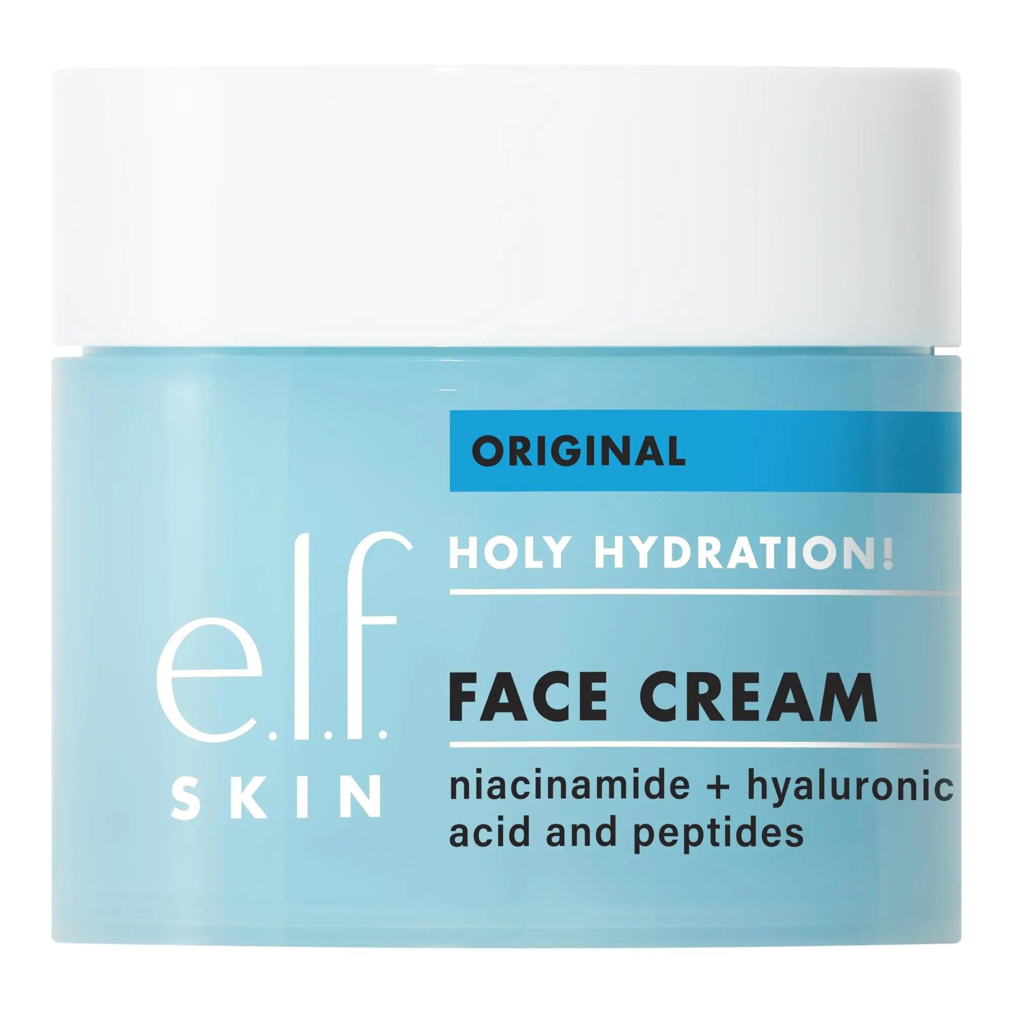 e.l.f. SKIN Holy Hydration! Face Cream, Moisturizer For Nourishing & Plumping Skin, Infused With Hyaluronic Acid, Vegan & Cruelty-Free, 1.8 Oz 1.76 Ounce (Pack of 1) - Evallys.com # #